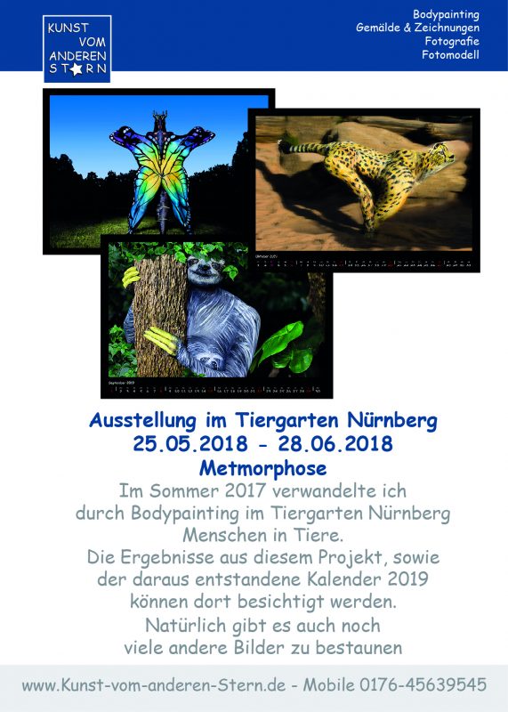 Ausstellung vom 25.05. – 28.06.2018 im Tiergarten Nürnberg