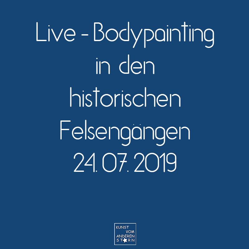 Bodypaintingprojekt Nürnberg – Live-Bodypainting in den Historische Felsengänge