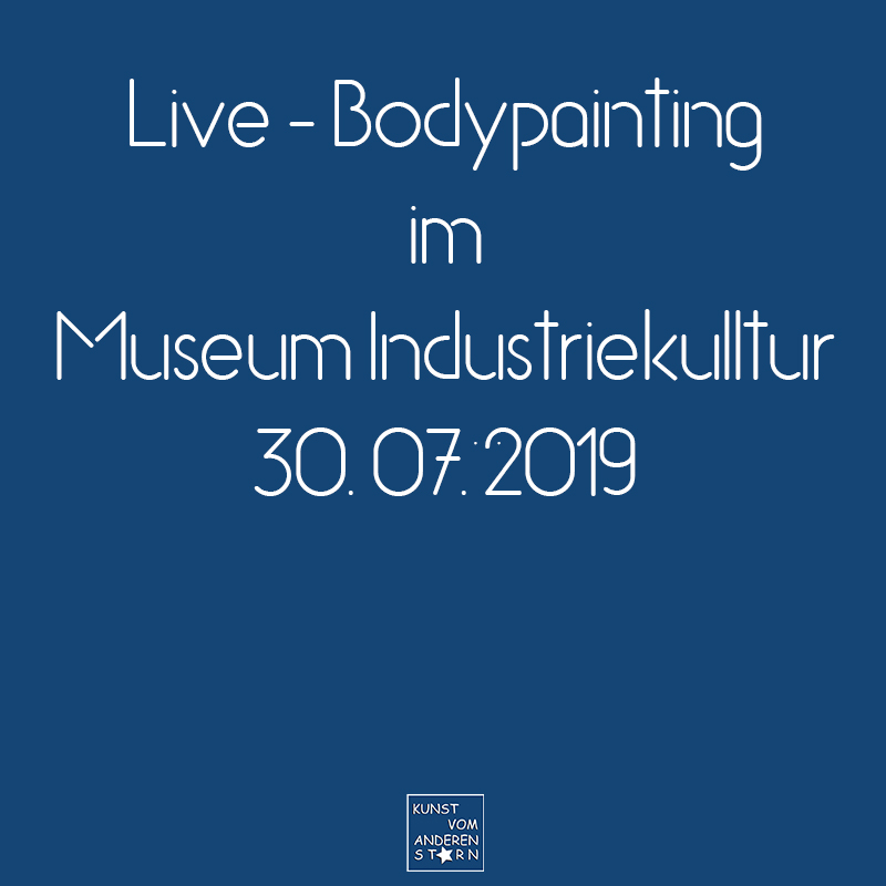 Bodypaintingprojekt Nürnberg – Live-Bodypaitning in Museum Industriekultur