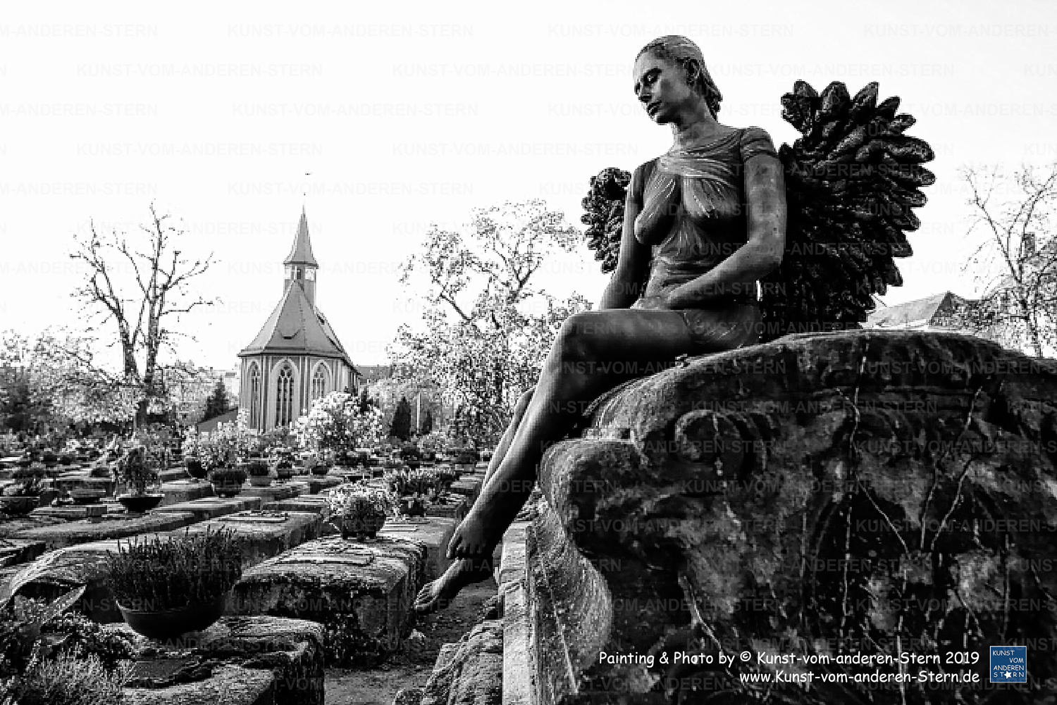 Stadtchamäleons – Bodypainting für eine ganz besondere Location – Friedhof St. Johannis – 16. Projekt-Painting