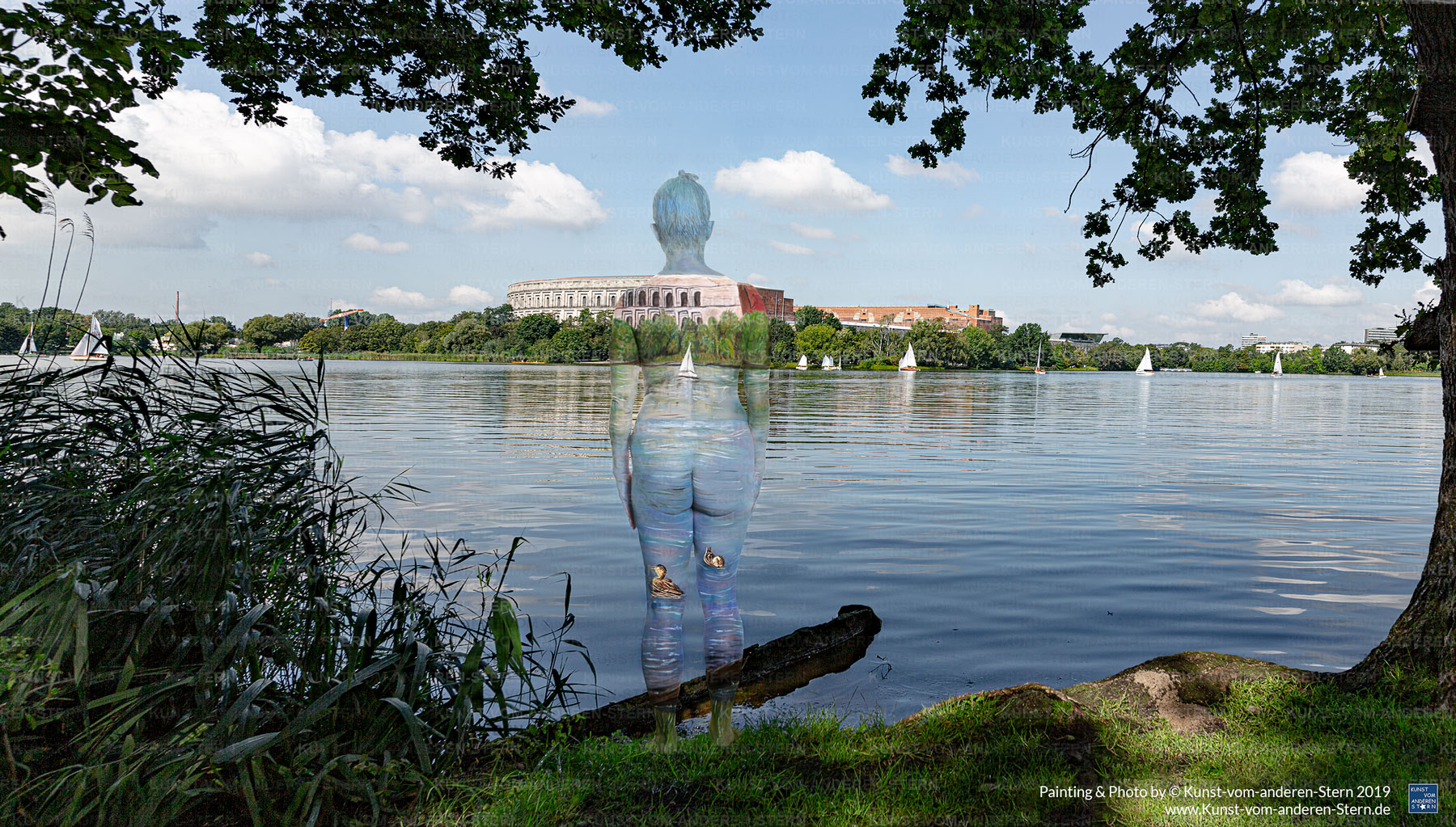 Bodypainting am Dutzendteich – Stadtchamäleons