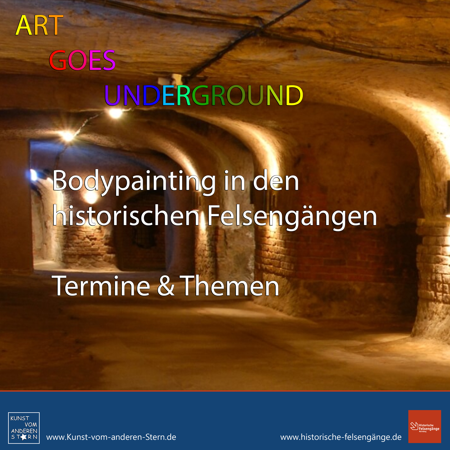 Bodypainting-Projekt 2021 – Art goes Underground – Termine & Themen